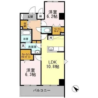 YamazakiSekiyuBLD【07070号室】の間取り