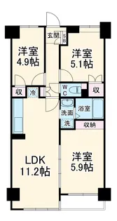 ISM武蔵浦和【2階】の間取り