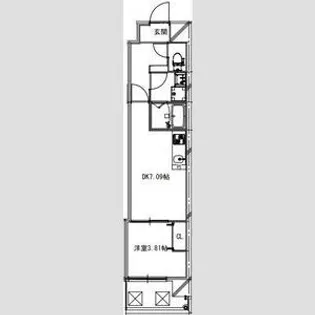 Alivis新町【2階】の間取り