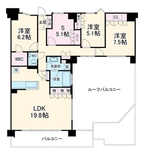 ローレルコート鷺沼【8階】の間取り