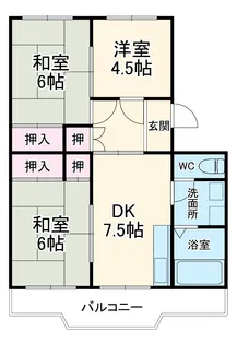 ファミール大門【201号室】の間取り