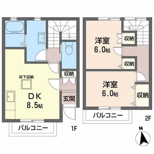 エスペランス【108号室】の間取り