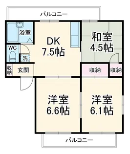 ホワイトレジデンス【3階】の間取り