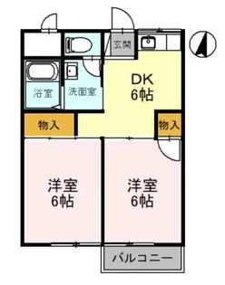 ジュネスハイツ【2階】の間取り