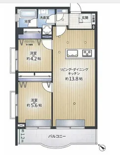 第2大洋マンション【201号室】の間取り
