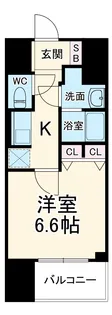 SーRESIDENCE四日市駅前COULEUR(クルール) フリ【14階】の間取り