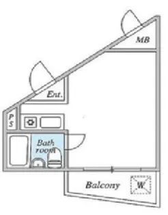 府中エンジェルハイツ【2階】の間取り