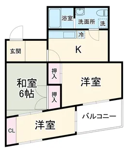 実籾マンション【201号室】の間取り