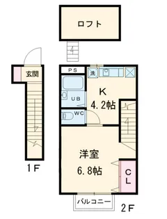 SHUKURA菊野台【2階】の間取り