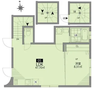 四谷テラス【1階】の間取り
