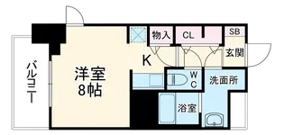 SーRESIDENCE四日市駅前COULEUR(クルール) フリ【15階】の間取り