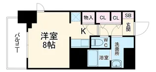 SーRESIDENCE四日市駅前COULEUR(クルール) フリ【11階】の間取り