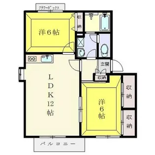 カサグランデ【105号室】の間取り