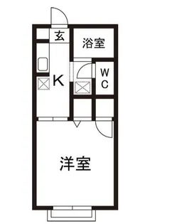 サンビアンS棟【2階】の間取り