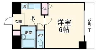 エステムコート梅田北【7階】の間取り