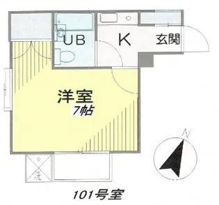 オールドシティハイツ【101号室】の間取り