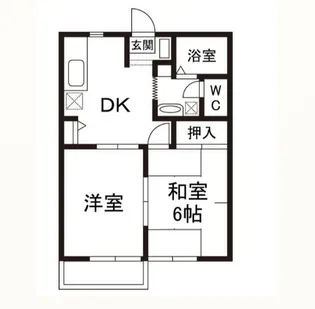 フルールドシティーC棟【2階】の間取り