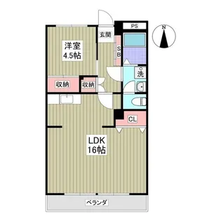 パークサイド篠崎【4階】の間取り