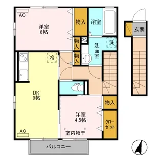 ムーンライト B【2階】の間取り