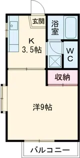 カーサ・フローラー【202号室】の間取り