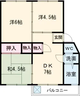 春木マンションB棟【102号室】の間取り