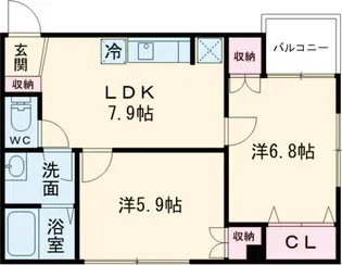 TCRE新大塚【302号室】の間取り