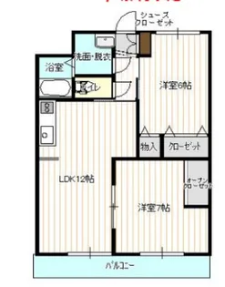 グランツ【105号室】の間取り