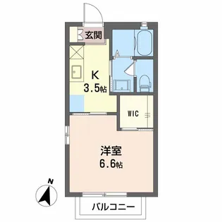 アゼリア大岡B【1階】の間取り