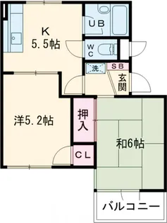 エレガン学芸大学【2階】の間取り