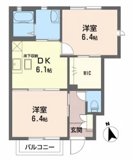 ストロベリーフィールズB【1階】の間取り
