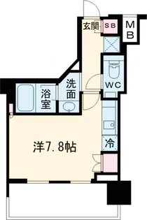 ザ・パークハビオ代々木【5階】の間取り