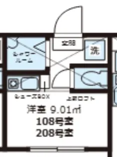 カーサ・フォレスタ【2階】の間取り