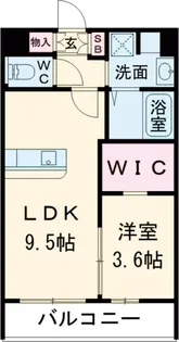 VALENTIA西公園【208号室】の間取り