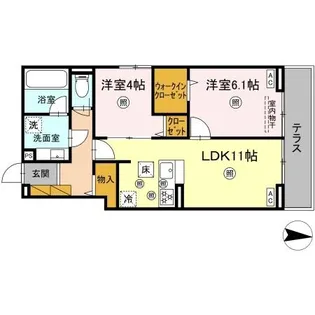 d-kuutio(ディークッティオ)【1階】の間取り