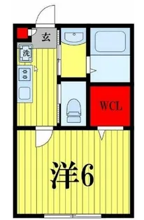 ウエストビレッジ実籾【1階】の間取り