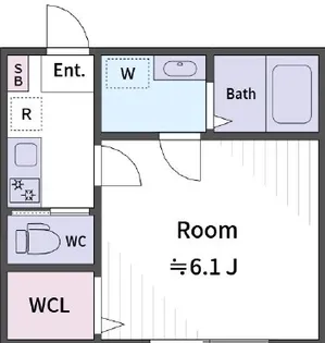 KA North HarborⅡ【102号室】の間取り