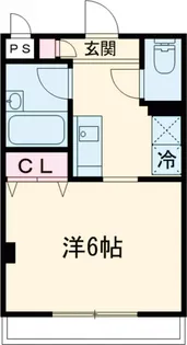 フォンティーヌ茅【202号室】の間取り