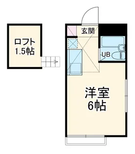 コーポ新川崎【103号室】の間取り