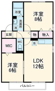 メゾン・フルール B【2階】の間取り