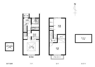 ポポラーレ幸【1階】の間取り