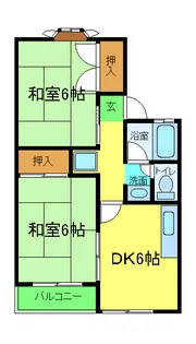 スイートム松陽【C201号室】の間取り