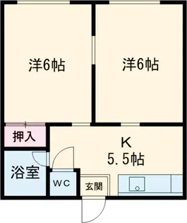 ひかりマンション【206号室】の間取り
