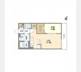 ウェルスクエア渋谷本町【3階】の間取り