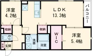 ウェルスクエア渋谷本町【1階】の間取り