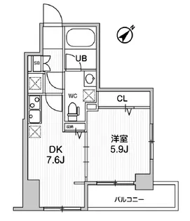 ドゥーエ東高円寺【8階】の間取り