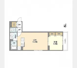 ウェルスクエア渋谷本町【3階】の間取り