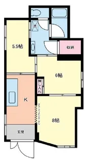 テトラハイム【1階】の間取り