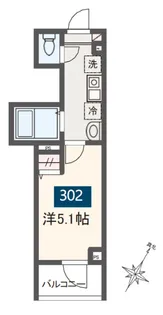 MELDIAみのり台Ⅱ【3階】の間取り