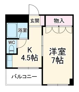リバーサイド松戸【2階】の間取り