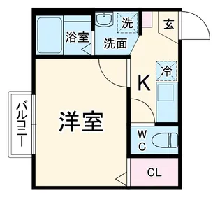 ウィスタリア春日部【1階】の間取り